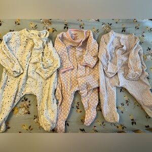 Set of 3 size 0-3 Magnetic Me jammies